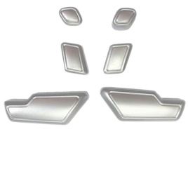 鍍鉻珍珠銀 座椅調節按鍵套貼 車門內飾貼 ABS 適用 10-13 W212 C207 E350 E250 E63防刮