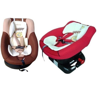 啵啵=公司貨特價ok baby貝殼式全包覆汽車安全座椅雙向安裝0-4歲網眼透氣布