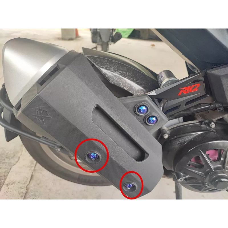 KYMCO 光陽 KRV 排氣管護片正鈦螺絲 全車螺絲 KRV 鈦螺絲 鈦合金螺絲 鐵板牙 車殼螺絲 鐵板牙螺絲 前土除