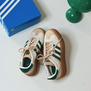 補貨🔺Adidas Originals Gazelle Bold Lisa同款 燕麥奶茶 孔雀綠 厚底 ID7056