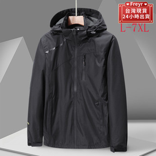 【臺灣現貨】L-7XL大尺碼最新情侶款 衝鋒外套 衝鋒衣 防潑水 防風 騎車外套 風衣外套 登山薄外套 防風外套 夾克