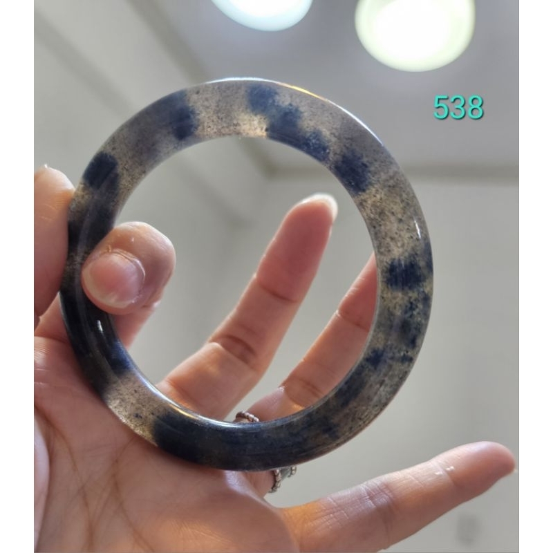 ＜538＞天然藍銅礦 K2 手鐲（56+）
