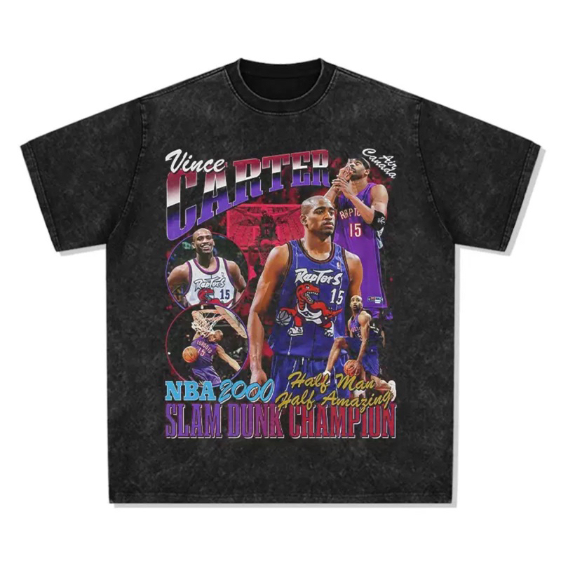 灌籃王卡特NBA球星街頭印花T恤