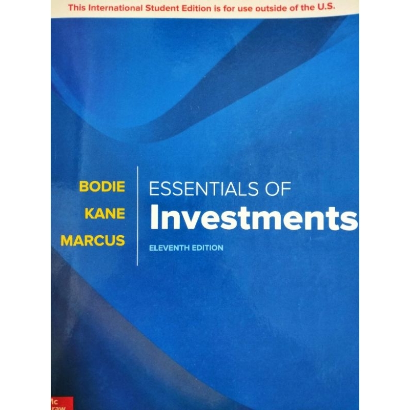 Essentials of investments 11edition 投資學 商管用書