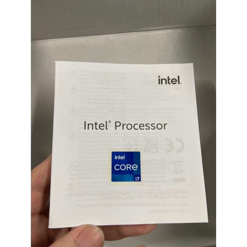 intel 12代 i7貼紙