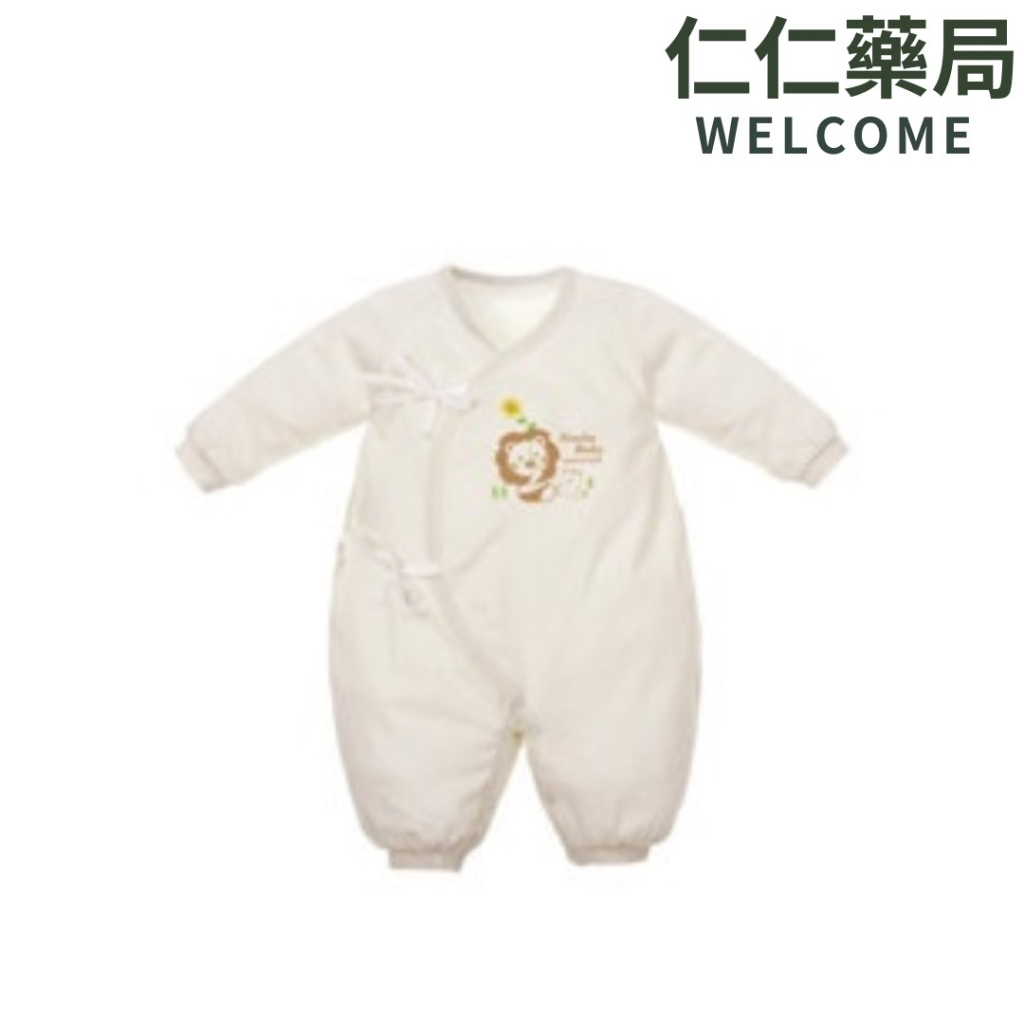 小獅王辛巴 有機棉七分袖兔裝(60cm) 新生兒衣服 連身裝 包屁衣  嬰兒套裝