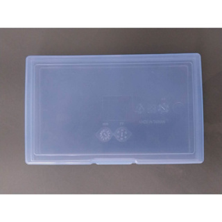 台灣製多功能PP透明收納盒/長方形收納盒/口罩收納盒-藍色