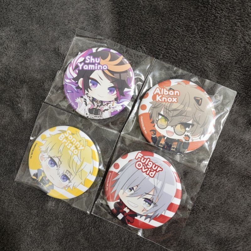 🌸現貨🌸Nijisanji En 彩虹社 Shu Alban Sonny Fulgur  Petit Q版 徽章