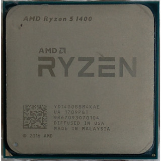 AMD Ryzen R5-1400 CPU (AM4 腳位) 附風扇