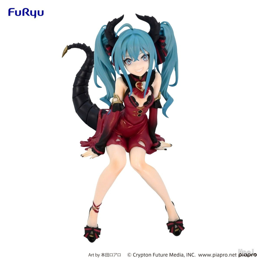 【上士】現貨 FURYU 景品 初音未來 泡麵蓋公仔 反派小惡魔 紅色ver.