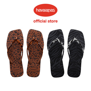 Havaianas哈瓦仕 Slim Square Velvet 方形 動物紋 拖鞋 夾腳拖 共2色