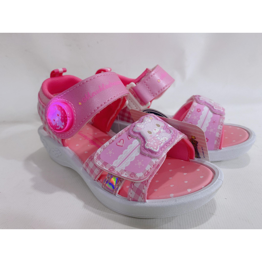 北台灣大聯盟 萌可魯玩偶貓 童鞋 電燈涼鞋 運動涼鞋 休閒涼鞋 26433-粉 台灣製造 超低直購價390元