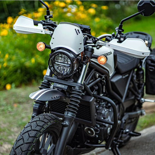 CL500擋風鏡 適用於 本田 CL STREET500改裝黑色大燈護片 CL STREET500 透明風鏡 CL ST