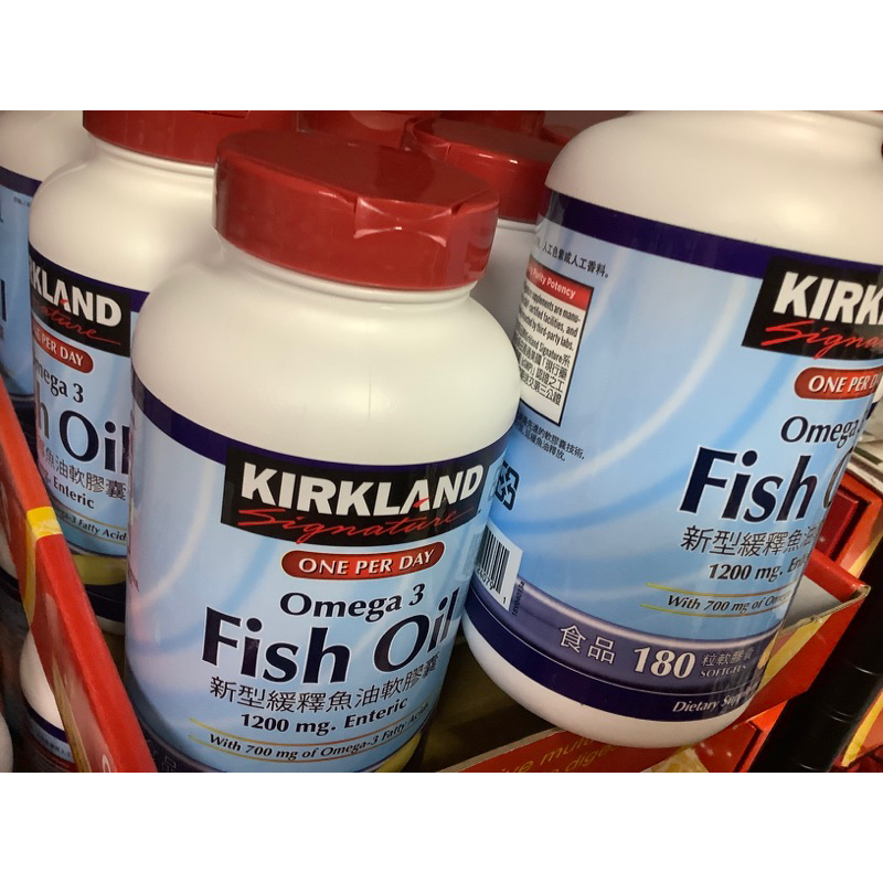 「現貨優惠價」Kirkland Signature 科克蘭 新型緩釋魚油軟膠囊 180粒