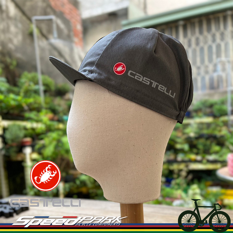 【速度公園】CASTELLI 蠍子 ENDURANCE CAP 自行車小帽 『森林灰』義大利製造 遮陽小帽