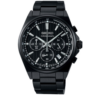 聊聊甜甜價◆SEIKO精工 CS系列 條紋設計賽車計時手錶 SBTR037J 8T63-01T0SD