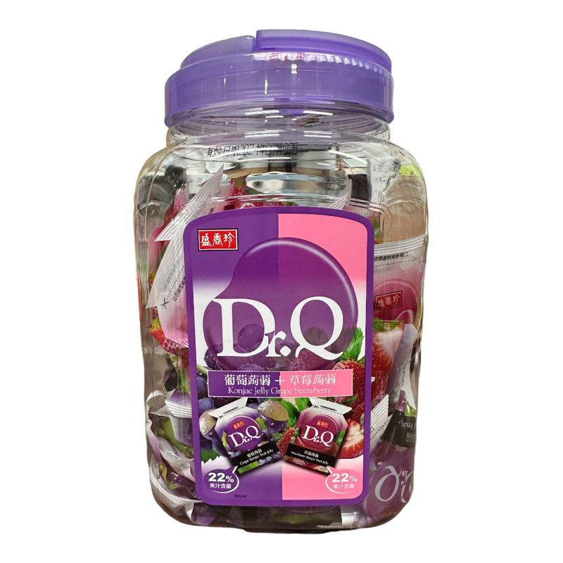 好市多商品-特價0128--盛香珍葡萄草莓蒟蒻果凍1860克-一單最多2罐