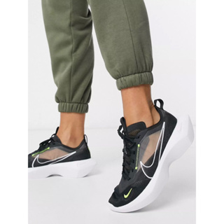 ｜二手｜ Nike Zoom Vista Lite 透明鏤空厚底老爹鞋 黑螢光黃