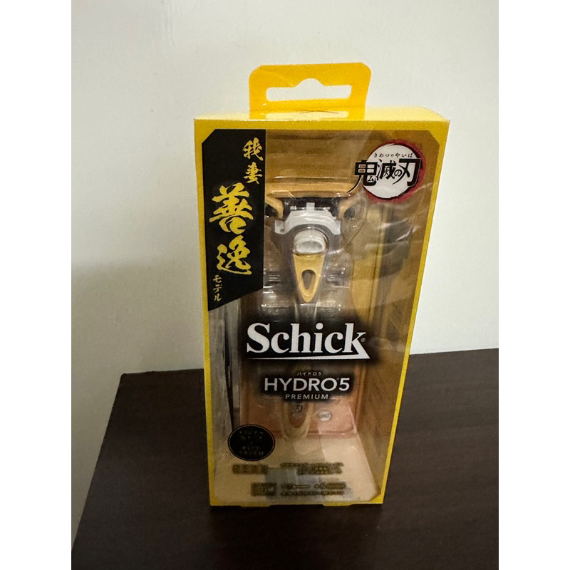 ［💥全新現貨💥］【Schick舒適牌】水次元5 刮鬍刀鬼滅之刃鐵盒組(我妻善逸），「1刀把5刀片」