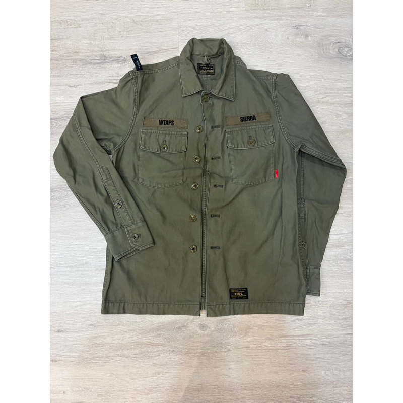 ［二手9.5成降價求售，不議價］WTAPS BUDS LS 15AW 經典 兩袋 軍衫 外套 古著 S號