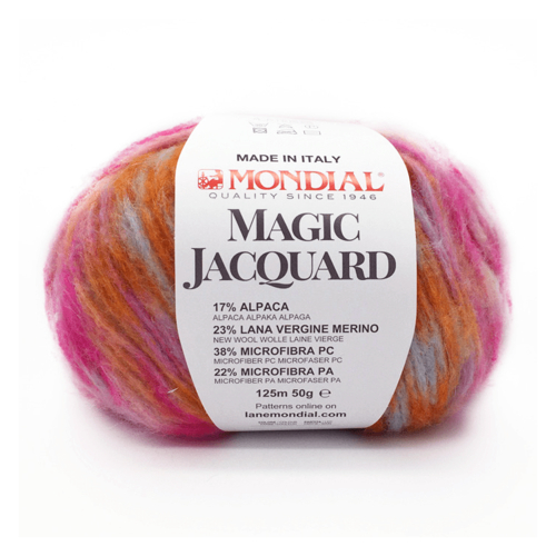 夢代爾 MONDIAL 奇幻緹花毛線 MAGIC JACQUARD  17% Alpaca 羊駝毛【義大利進口】