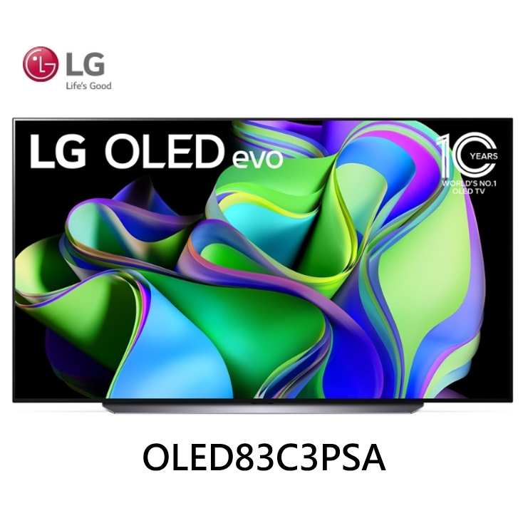 LG 樂金 OLED evo C3極緻系列 4K AI 物聯網智慧電視 2023 OLED83C3PSA【雅光電器商城】