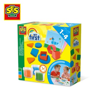 SES Creative創意黏土幾何裁切模具遊戲組/ 3色/ 90g/ 14433 eslite誠品