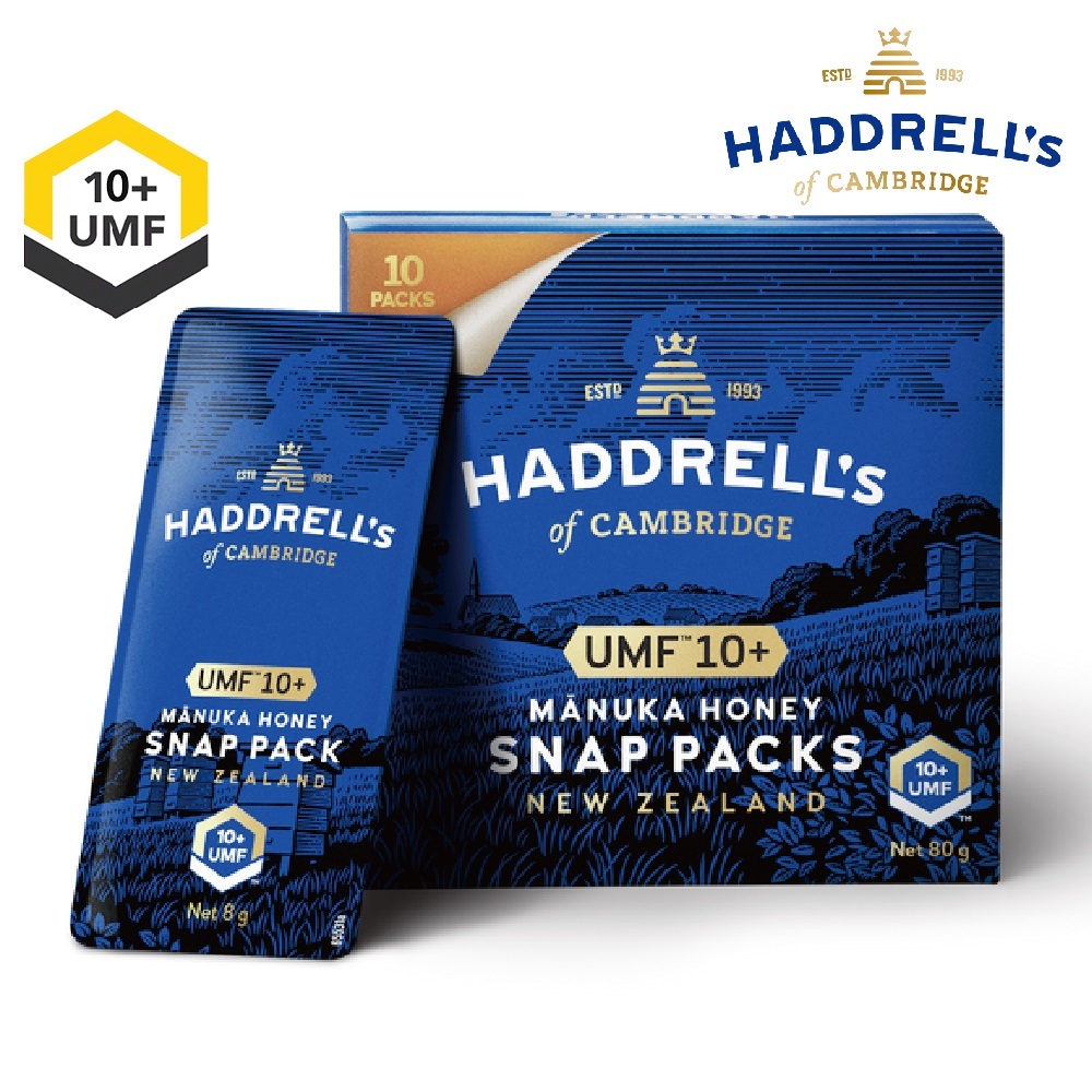 【壽滿趣-Haddrells】紐西蘭活性麥蘆卡蜂蜜隨身包UMF10+(8g*10包入)