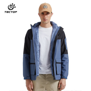 最後出清！TECTOP探拓戶外12145245羽絨兩件式外套~衝鋒衣～90/10白鴨絨﹑防風防水貼膜﹑全面接縫止水條