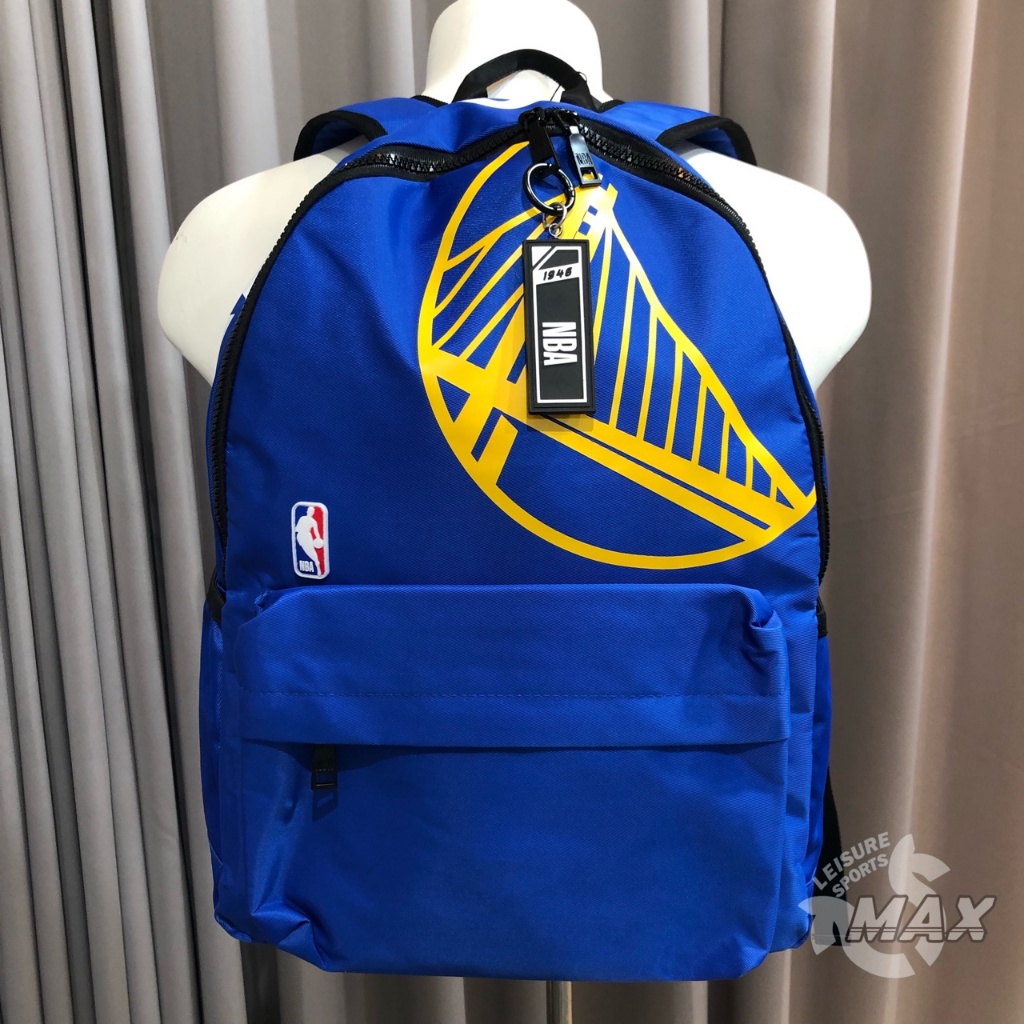 【全能MAX】 NBA 基本 隊徽印刷 後背包 背包 勇士隊 3355174182