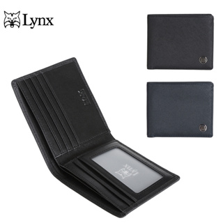 【Lynx】經典十字紋5卡牛皮短夾 LY16-2171