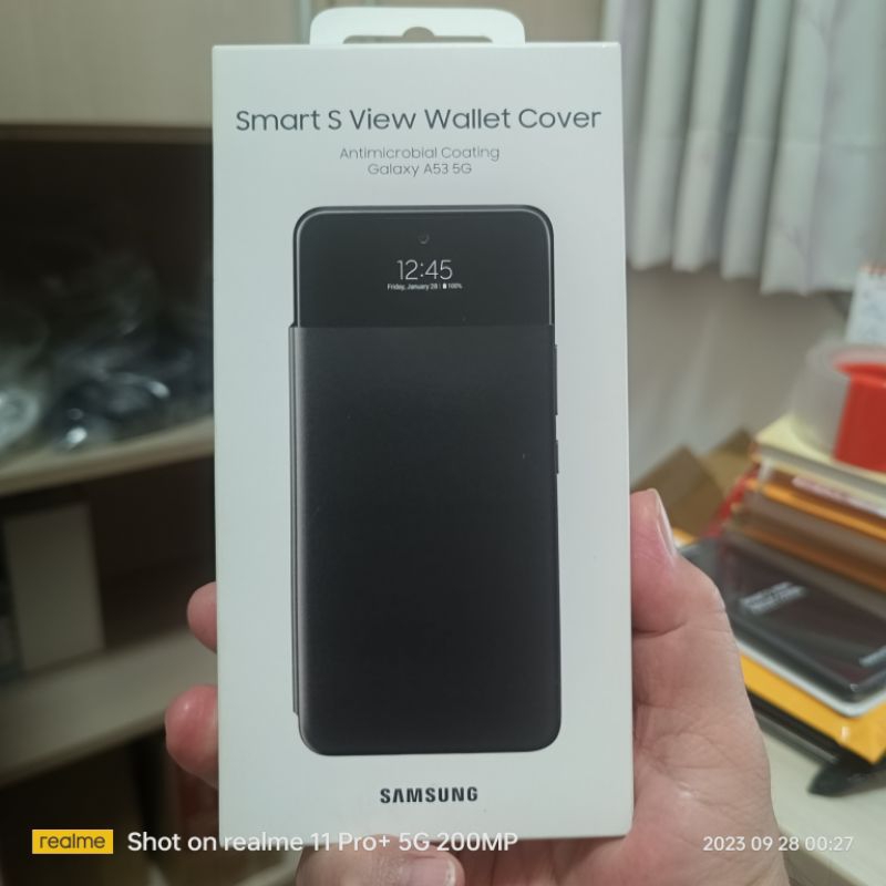 台灣公司貨 samsung Galaxy A53 5G 原廠透視感應皮套盒裝出清