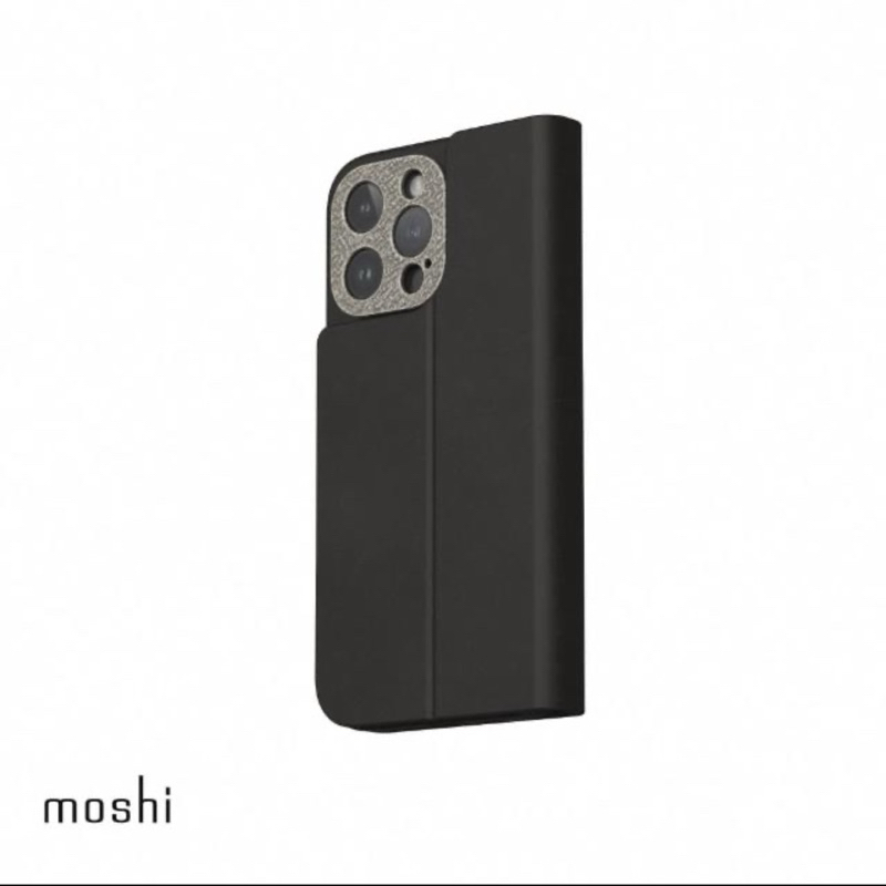 全新二手 黑色款 moshi iPhone 15 Pro Max Magsafe Overture 磁吸可拆式卡夾型皮套