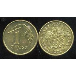 【全球郵幣】波蘭 POLOGNE 1 grosz 2007 AU
