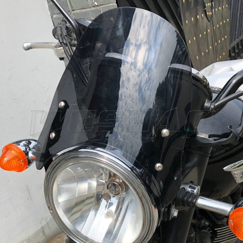 CB1100EX擋風 適用於 Honda CB1100RS改裝復古防風鏡 CB1100RS 黑色防風鏡 CB1100RS