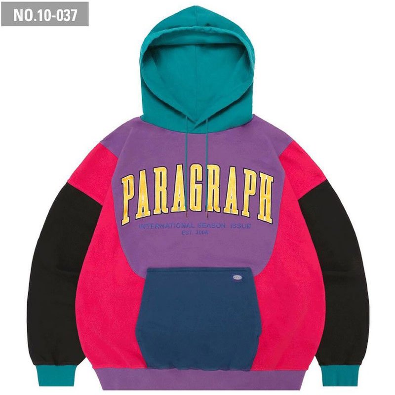 【PARAGRAPH】S10 NO.37 COLORING HOODIE 帽T (紫色 x 洋紅色) 化學原宿