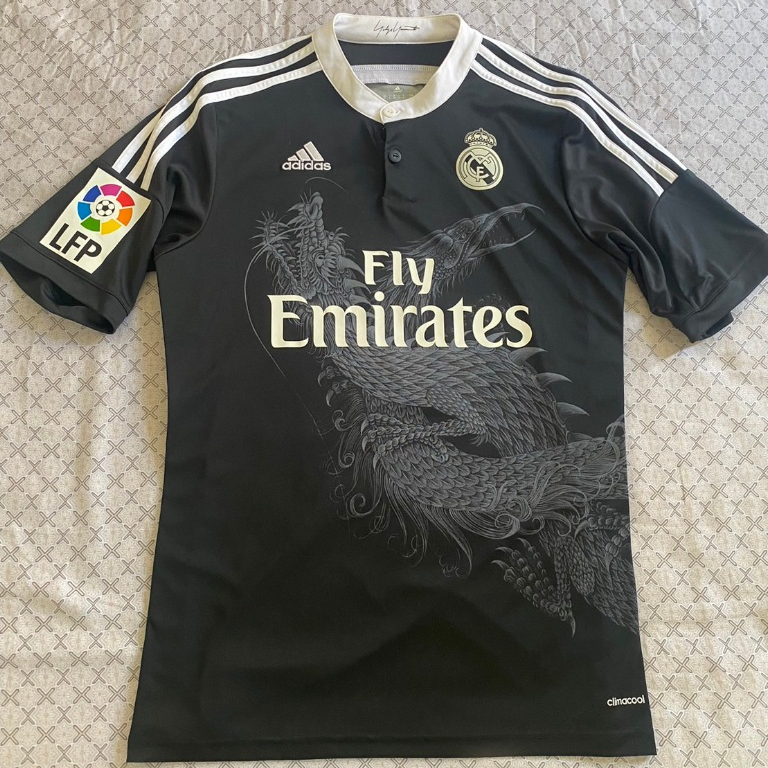 Adidas 2014-15 西甲皇家馬德里 Real Madrid C羅 Ronaldo 黑龍第二客場足球衣
