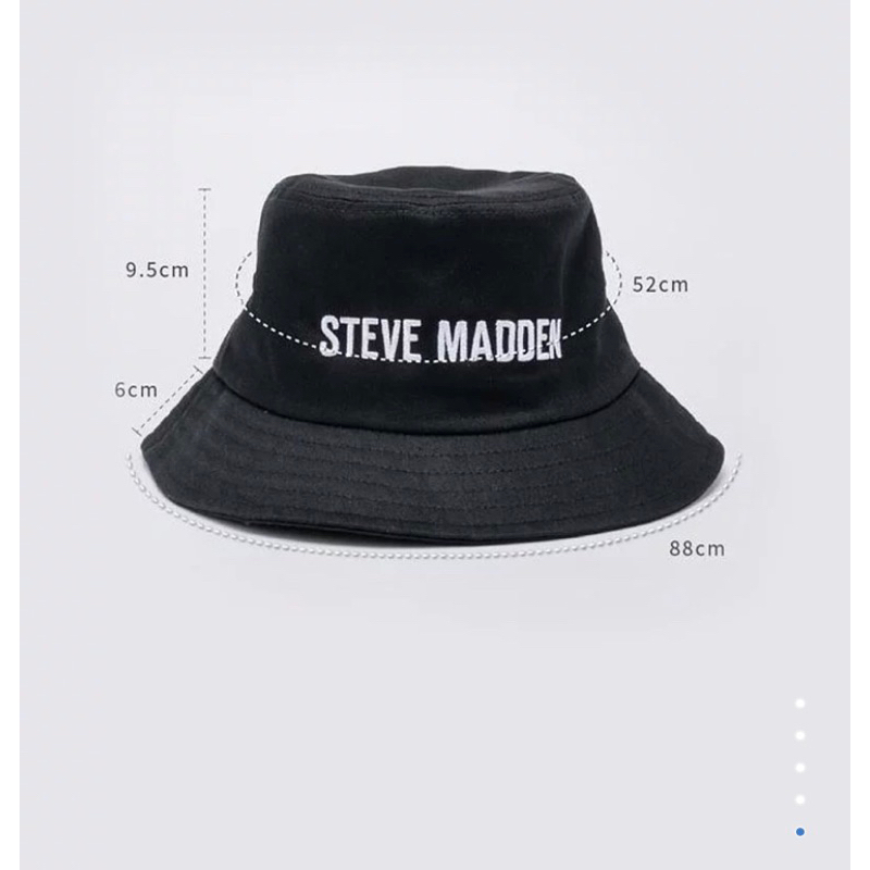 Steve Madden 經典刺繡漁夫帽 頭圍52cm 全新品