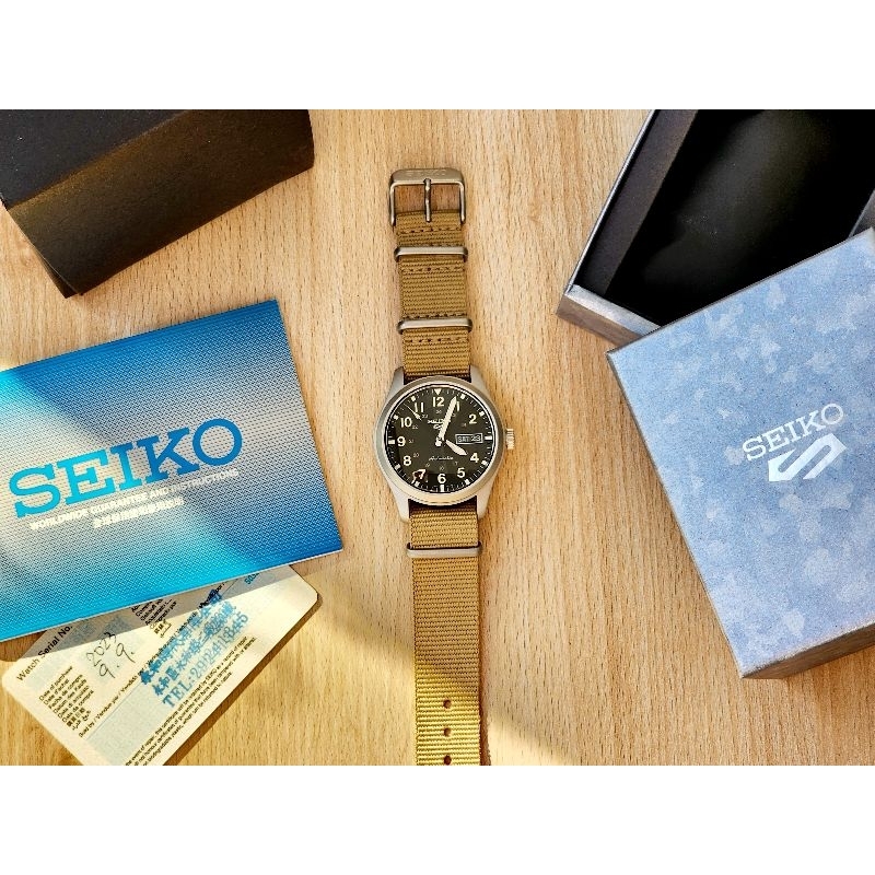 SEIKO 5 精工5號 軍風 自動上鍊機械錶 SRPG35 4R36機芯