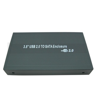 Safehome 鋁製 3.5 吋 SATA 介面硬碟轉接盒 USB 2.0 外接式硬碟盒 HEC3S01