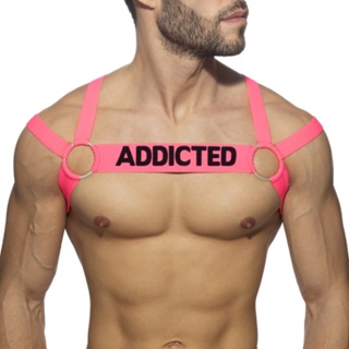 Addicted【台灣現貨】 霓虹彈力胸甲 NEON MULTI BAND HARNESS(兩色)(ADF173)