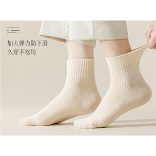 【台灣出貨】純色透氣中筒襪 中性襪【3003】
