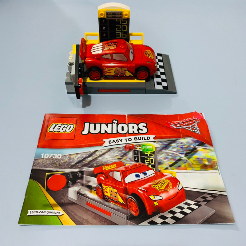 二手樂高正版積木 Lego Juniors 絕版10730 汽車總動員 Cars 閃電麥坤