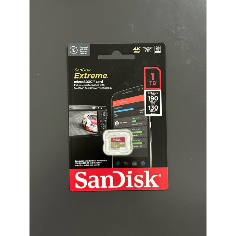 SanDisk Extreme 1TB A2 V3 U3 microSDXC 高速 記憶卡