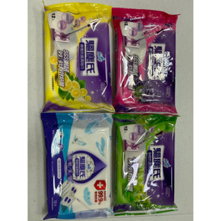 超低價(正品 高品質)驅塵氏抗菌濕拖巾 12入*12包 可混搭（無香/薰衣草/茶樹/檸檬）