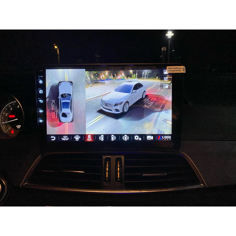 最新環景安卓機聲控360環景含四路行車錄影 導航 電視 安卓系統 藍芽