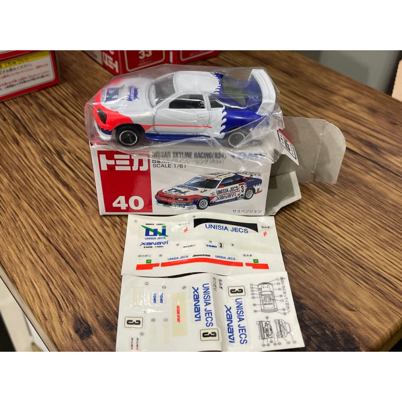 TOMICA 多美 NO.40 Nissan Skyline Racing R34 日產 賽車  舊藍標