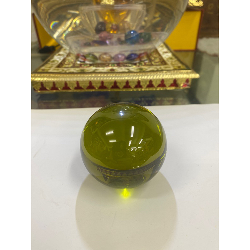 墨綠色球形神秘水龍珠(6.1 cm)