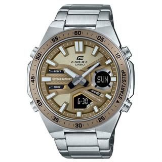 CASIO 卡西歐 EDIFICE 紳士計時手錶-米 EFV-C110D-5A