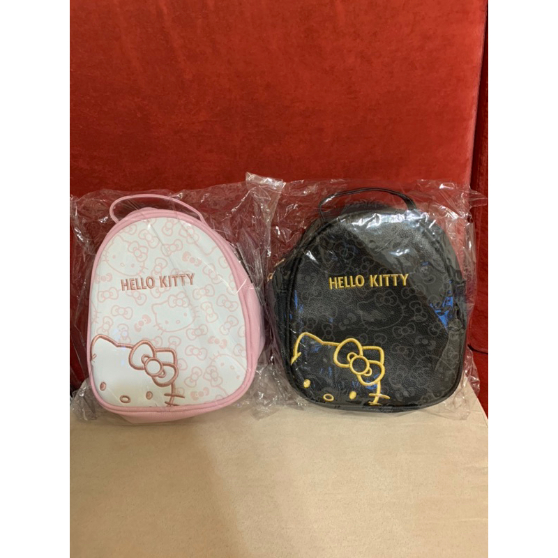 三麗鷗 hello Kitty 凱蒂貓 KT Kitty頭型繡草莓側背包 側背包 肩背包 斜肩包 包包 KT斜背包